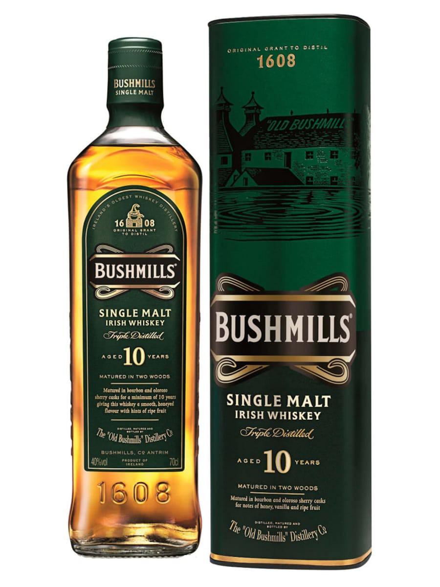 BUSHMILS 10YO SINGLE MALT IRISH WHISKY 0.7 LT